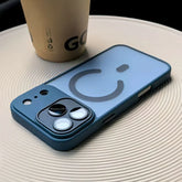 Matte Translucent Magnetic Lens Protect Phone Case